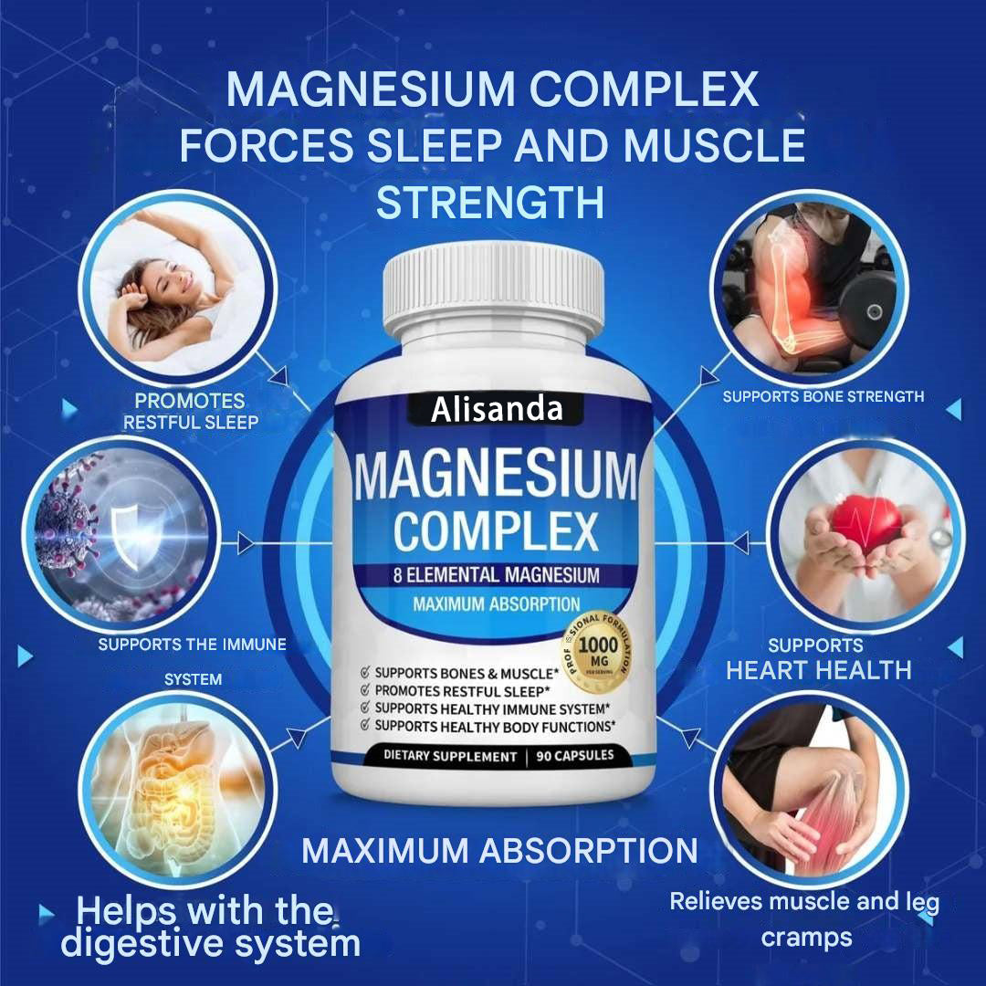 Premium 8-in-1 Magnesium Complex – 8 types of magnesium in a single capsule