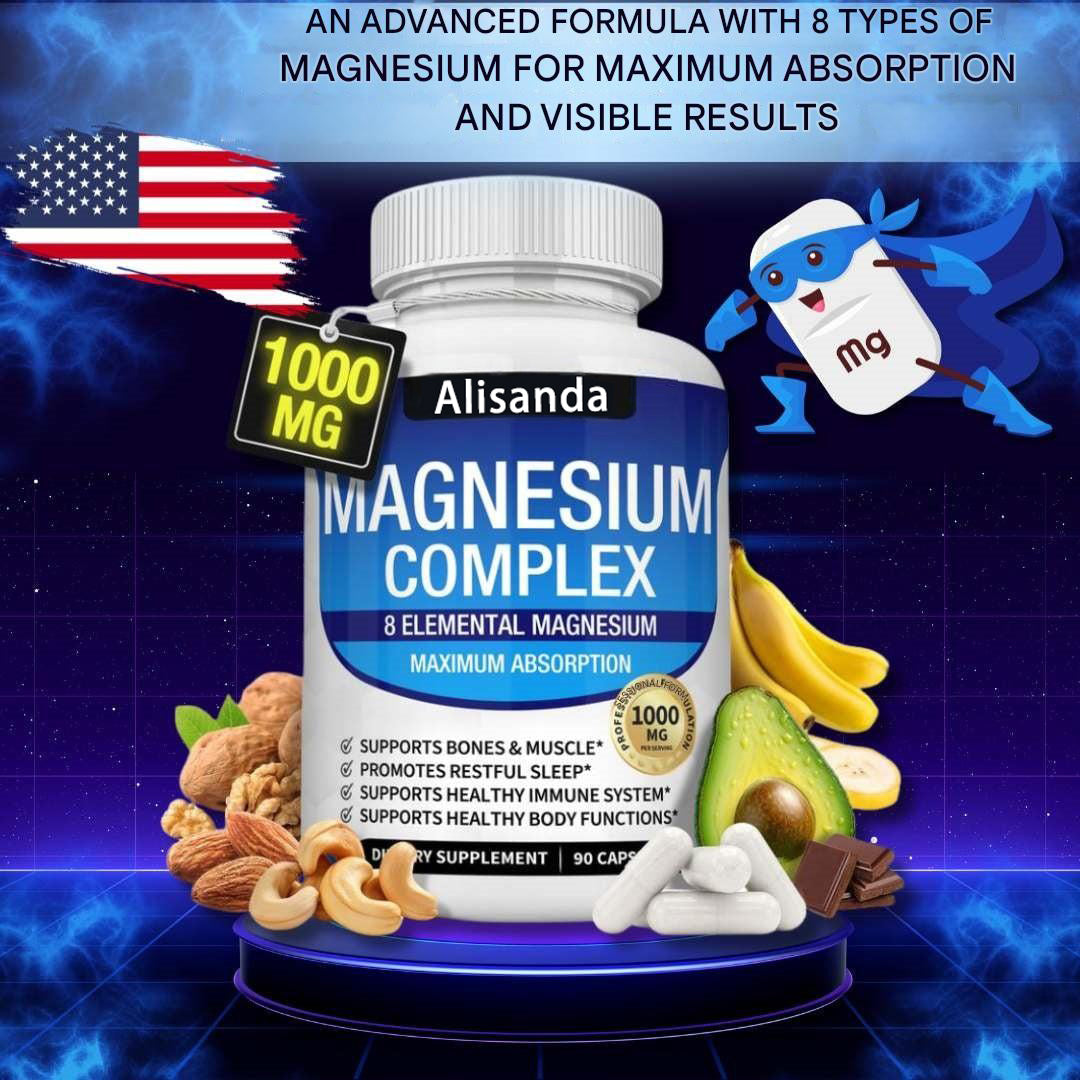 Premium 8-in-1 Magnesium Complex – 8 types of magnesium in a single capsule