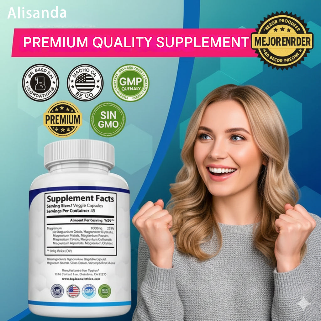 Premium 8-in-1 Magnesium Complex – 8 types of magnesium in a single capsule