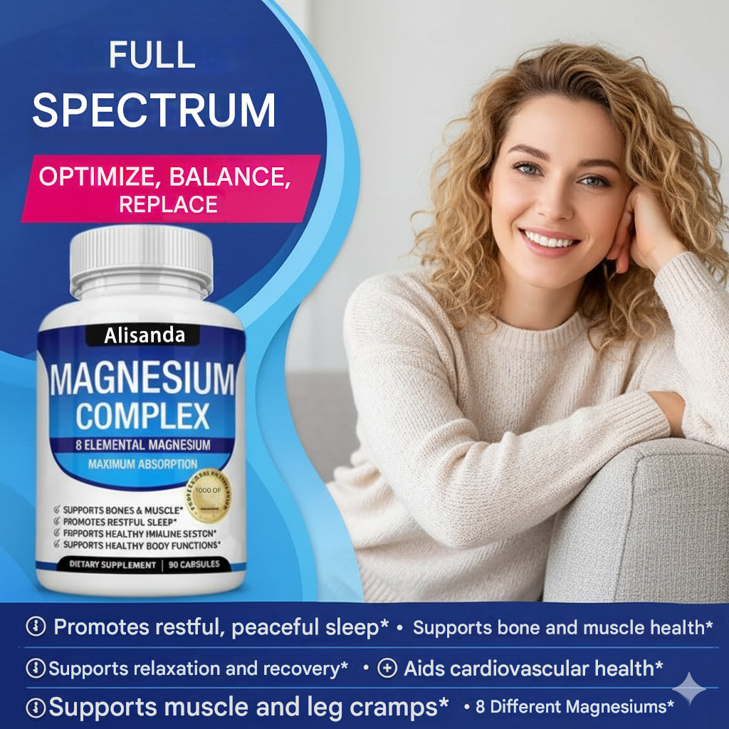 Premium 8-in-1 Magnesium Complex – 8 types of magnesium in a single capsule
