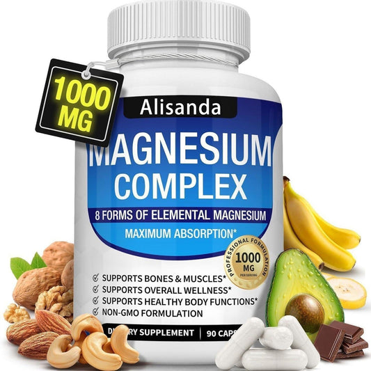 Premium 8-in-1 Magnesium Complex – 8 types of magnesium in a single capsule